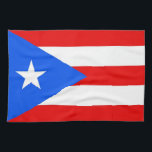 Kitchen towel with Flag of Puerto Rico, U.S.A.<br><div class="desc">Add a splash of Puerto Rican pride to your kitchen with our exclusive kitchen towel featuring the flag of Puerto Rico! Designed to be both functional and decorative, this kitchen towel is more than just a practical item; it’s a celebration of Puerto Rican heritage and cultural pride. The vibrant design...</div>