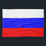 Kitchen towel with Flag of Russia<br><div class="desc">Elegant patriotic kitchen towel with Flag of Russia. This product its customisable.</div>
