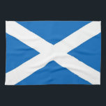 Kitchen towel with Flag of Scotland<br><div class="desc">Add a touch of Scottish pride to your kitchen with this stylish kitchen towel featuring the flag of Scotland! Crafted with meticulous attention to detail, this kitchen towel is more than just a functional item; it's a celebration of Scottish heritage and cultural pride. The bold design proudly showcases the iconic...</div>