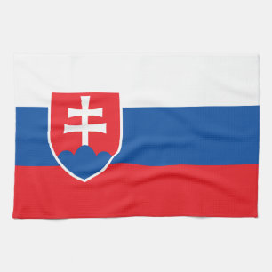 Kitchen towel with Flag of Slovakia