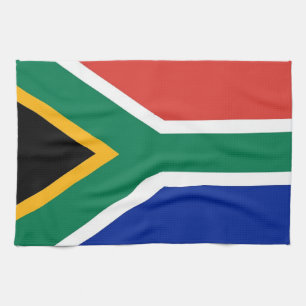 Kitchen towel with Flag of South Africa