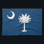 Kitchen towel with Flag of South Carolina, U.S.A.<br><div class="desc">Add a touch of Southern charm and state pride to your kitchen with this delightful kitchen towel featuring the flag of South Carolina. Crafted from premium materials, this towel not only showcases the vibrant colours of the Palmetto State's flag but also offers exceptional absorbency and durability for all your culinary...</div>