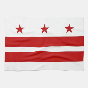 Kitchen towel with Flag of Washington D.C., U.S.A.