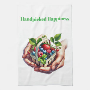 Kitchen Towels-Berry Basket Kitchen Towel