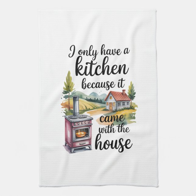Kitchen Towels-Funny Quote Kitchen Towel (Vertical)