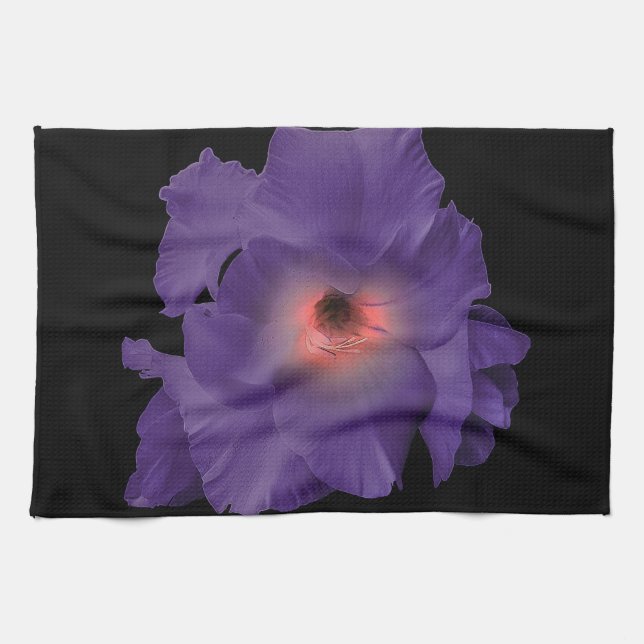 Kitchen Towels Sword Lily Indigo Pink (Horizontal)