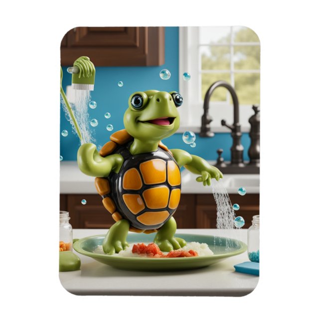 kitchen turtle magnet 2 (Vertical)