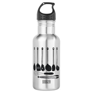 Kitchen utensil cartoon illustration 532 ml water bottle