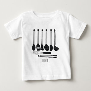 Kitchen utensil cartoon illustration  baby T-Shirt