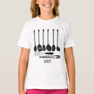 Kitchen utensil cartoon illustration T-Shirt