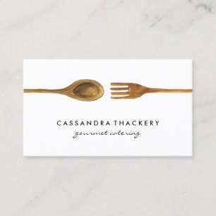 Kitchen Utensils Cooking Catering Culinary Business Card