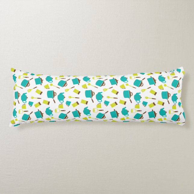 Kitchen Utensils, Cookware, Cutlery, Kitchenware Body Cushion (Front)