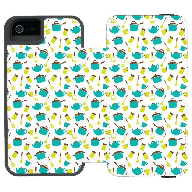 Kitchen Utensils, Cookware, Cutlery, Kitchenware Incipio iPhone Wallet Case (Folio Open)