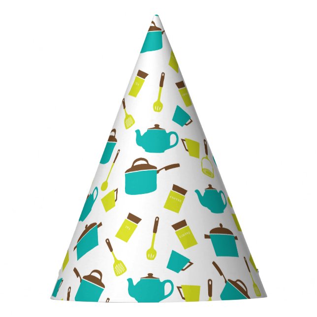 Kitchen Utensils, Cookware, Cutlery, Kitchenware Party Hat (Front)