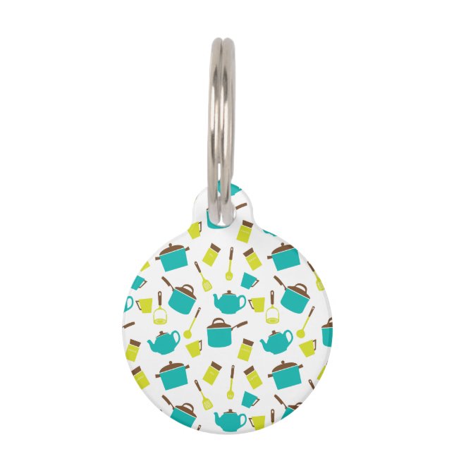 Kitchen Utensils, Cookware, Cutlery, Kitchenware Pet Tag (Front)