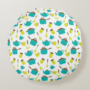 Kitchen Utensils, Cookware, Cutlery, Kitchenware Round Cushion