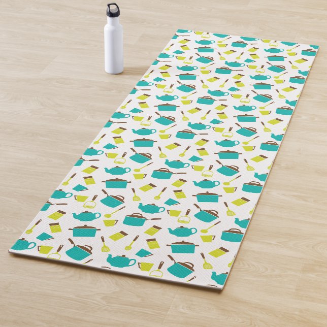 Kitchen Utensils, Cookware, Cutlery, Kitchenware Yoga Mat (In Situ)