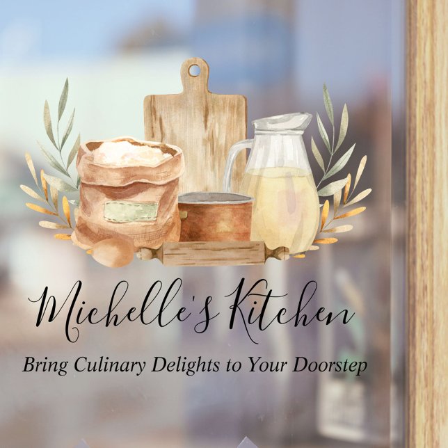 Kitchen Utensils Food Watercolor Quote (In situ)