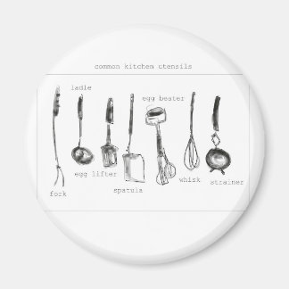 Kitchen utensils magnet