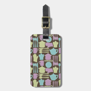 Kitchen Utensils Pattern 2 Luggage Tag