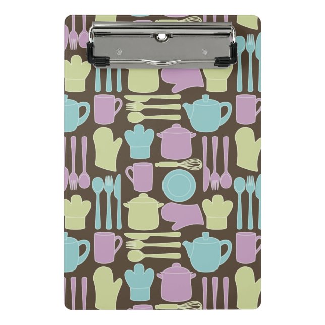 Kitchen Utensils Pattern 2 Mini Clipboard (Front)