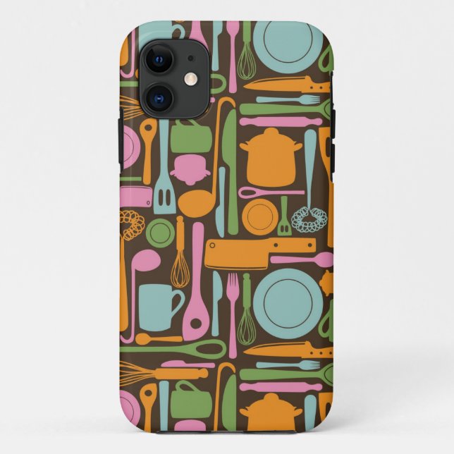 Kitchen Utensils Pattern 3 Case-Mate iPhone Case (Back)