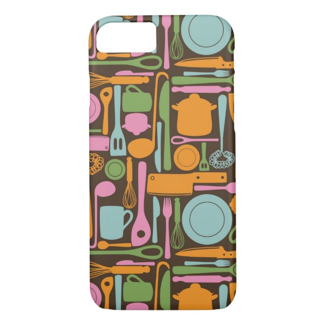 Kitchen Utensils Pattern 3 Case-Mate iPhone Case (Back)