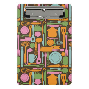 Kitchen Utensils Pattern 3 Mini Clipboard