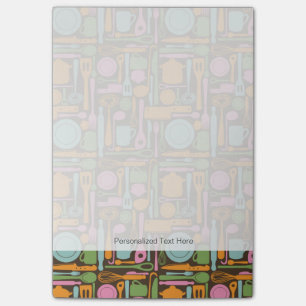 Kitchen Utensils Pattern 3 Post-it Notes