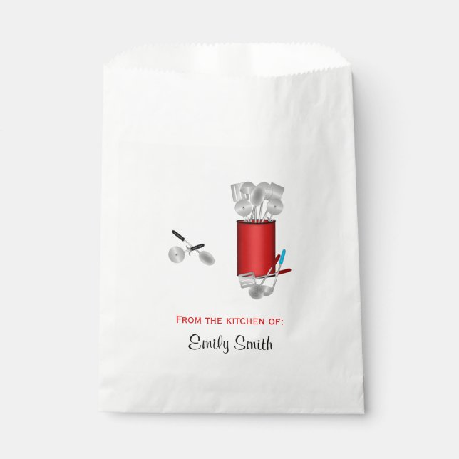 Kitchen Utensils-WHITE FAVOR BAGS (Front)