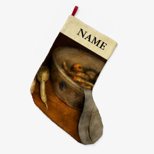 Kitchen - Vegetable - A still life with gourds Large Christmas Stocking