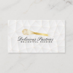 Kitchen Whisk Geometric Business Card