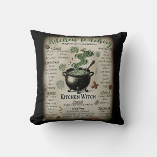 Kitchen Witchery Magical Herbs Correspondences  Cushion