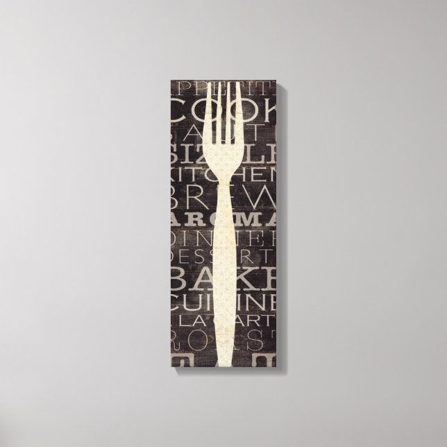 Kitchen Words Canvas Print (Front)