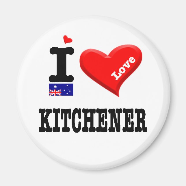 KITCHENER - I Love Magnet (Front)