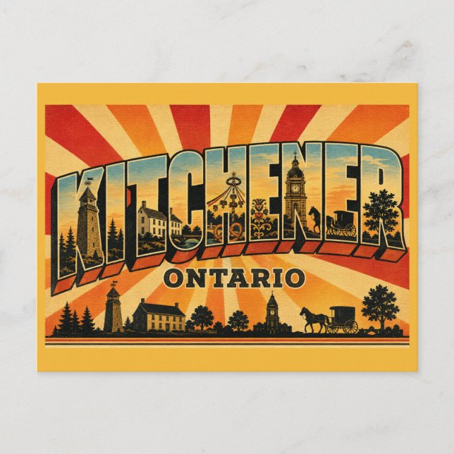 Kitchener Ontario German Heritage Postcard (Front)