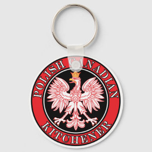 Kitchener Polish Canadian Eagle Key Ring