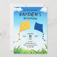 Kite Birthday Invitation