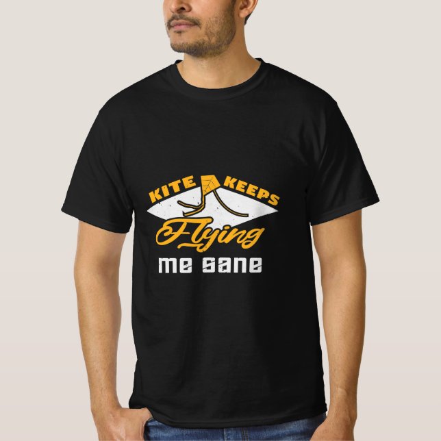 Kite Flying Hobby Kites Flyer Gift T-Shirt (Front)