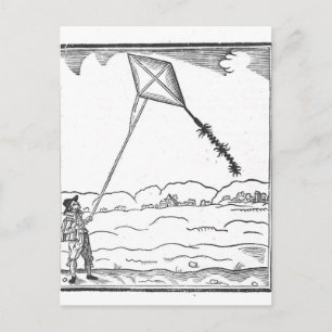 Kite Flying Postcard