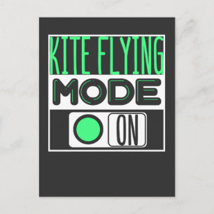 Kite Flying Postcard