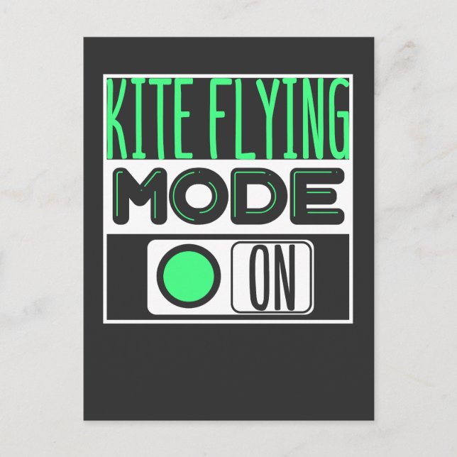 Kite Flying Postcard (Front)