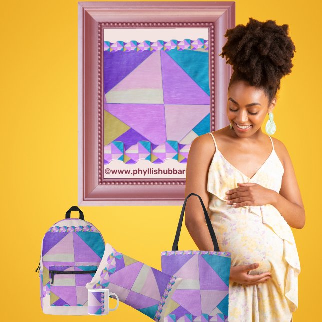 Kite Lumbar Cushion (Get the full "Kite" collection at:  https://bit.ly/SmartArtZazzle. )