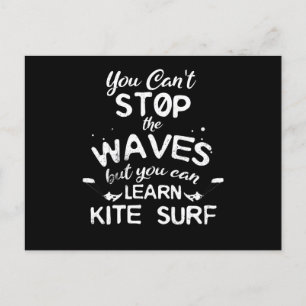 Kite Surf Kitesurfing Stop Waves Surf Windsurfing Postcard