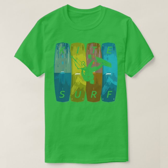 Kite Surf Kitesurfing T-Shirt (Design Front)