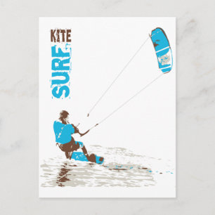 kite surf postcard