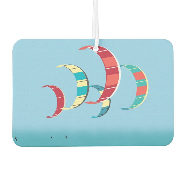 Kite Surfing Car Air Freshener (Front)