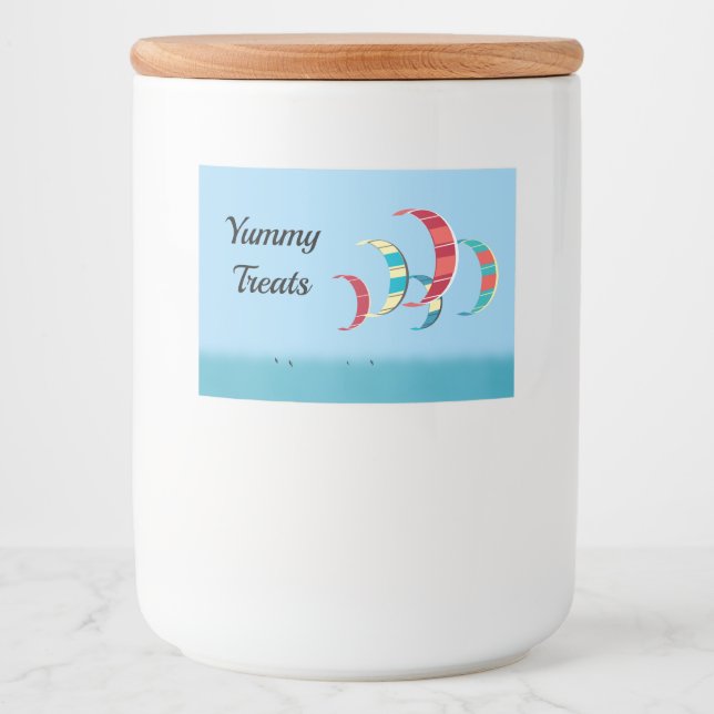 Kite Surfing Food Label (Front)