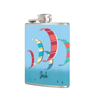 Kite Surfing Hip Flask