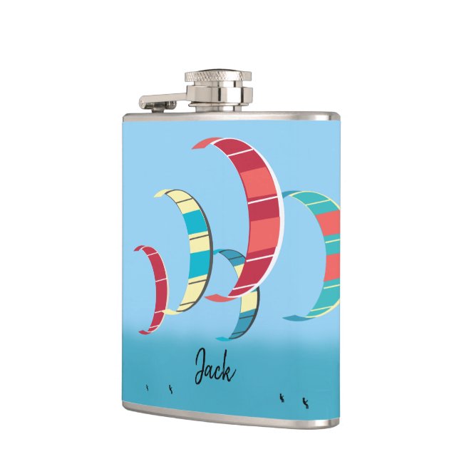 Kite Surfing Hip Flask (Left)